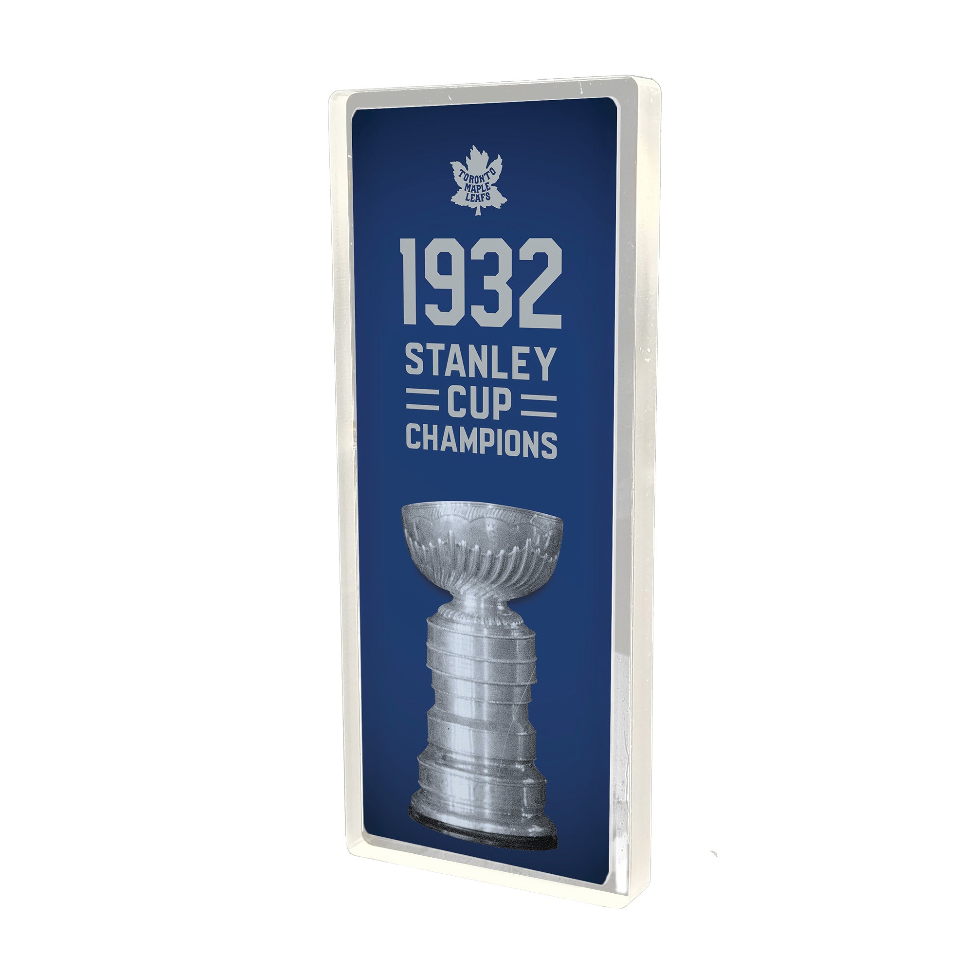 Plexi Glass Stanley Cup Banner - 1932