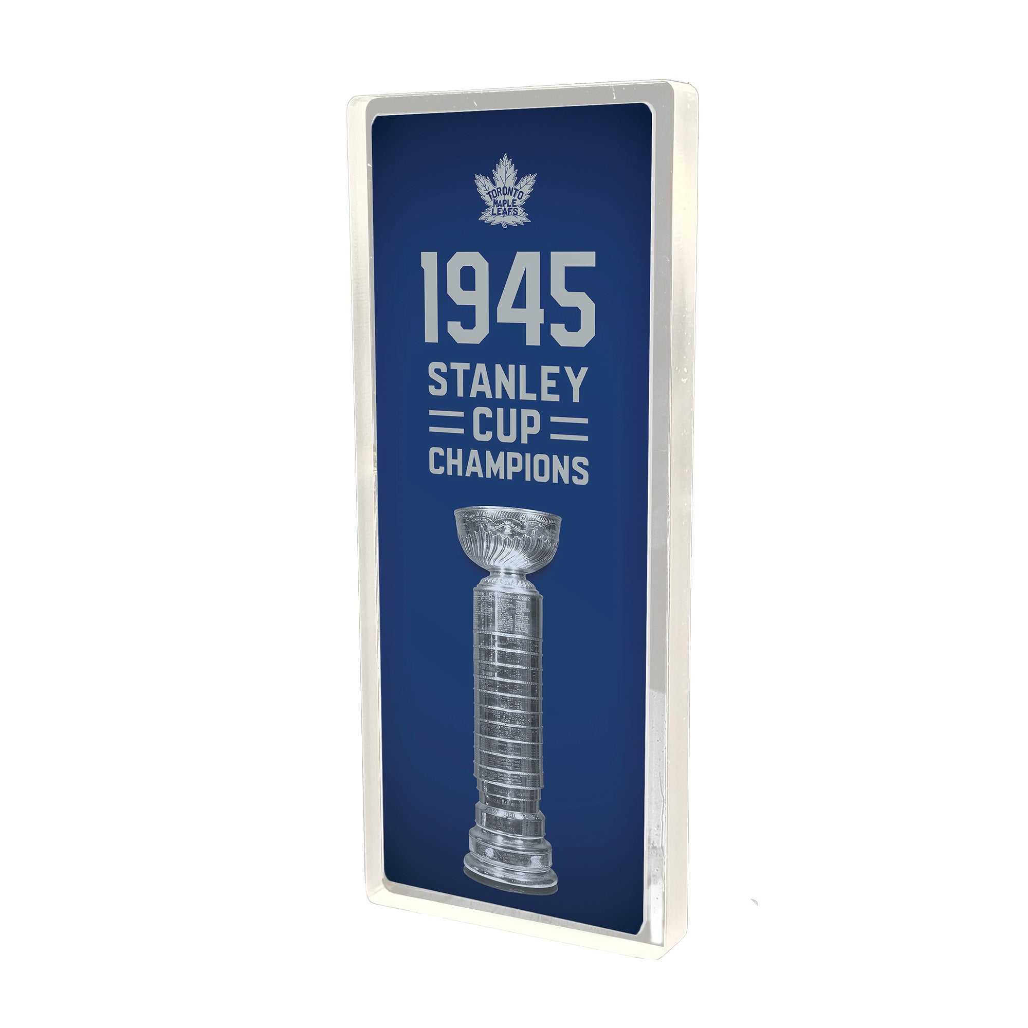Plexi Glass Stanley Cup Banner - 1945
