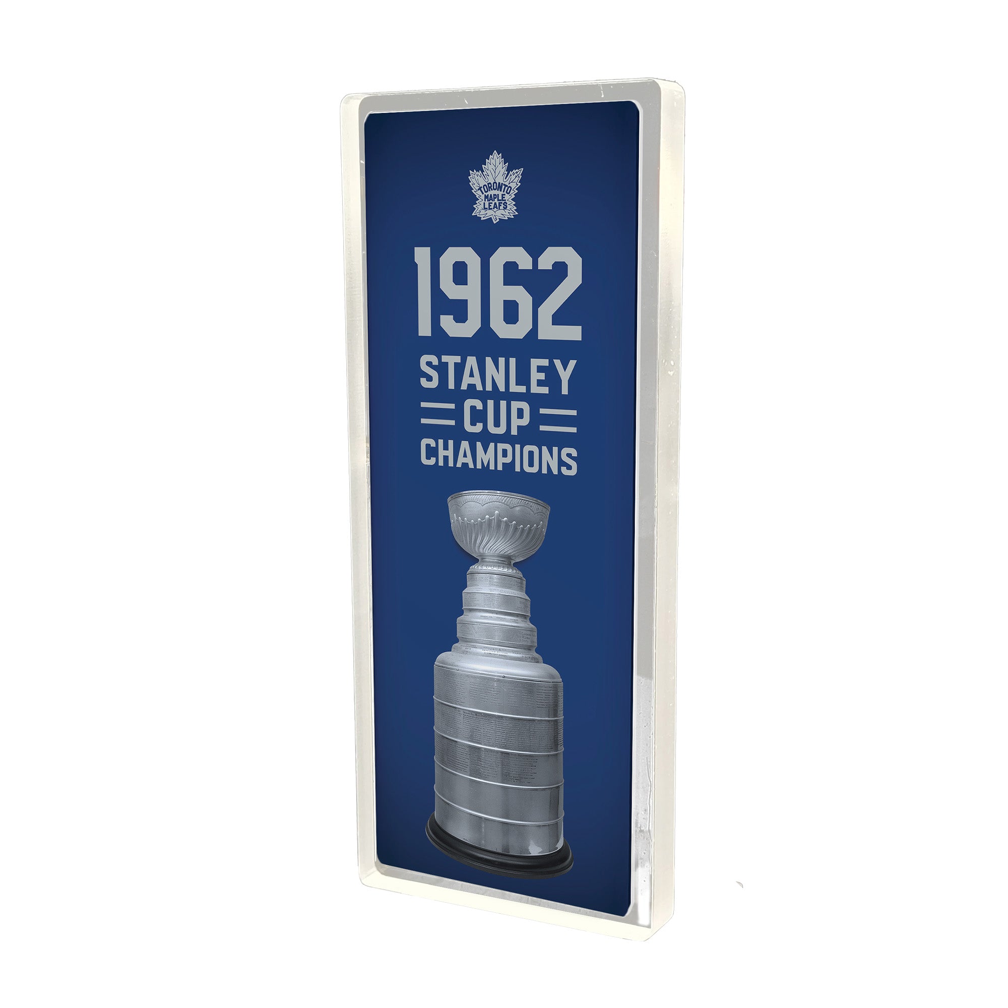 Plexi Glass Stanley Cup Banner - 1962