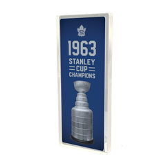 Plexi Glass Stanley Cup Banner - 1963