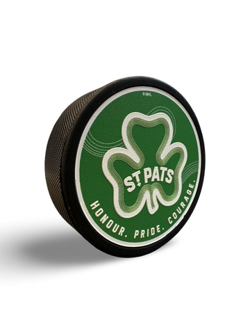 Maple Leafs 2024 St Pats Textured Puck