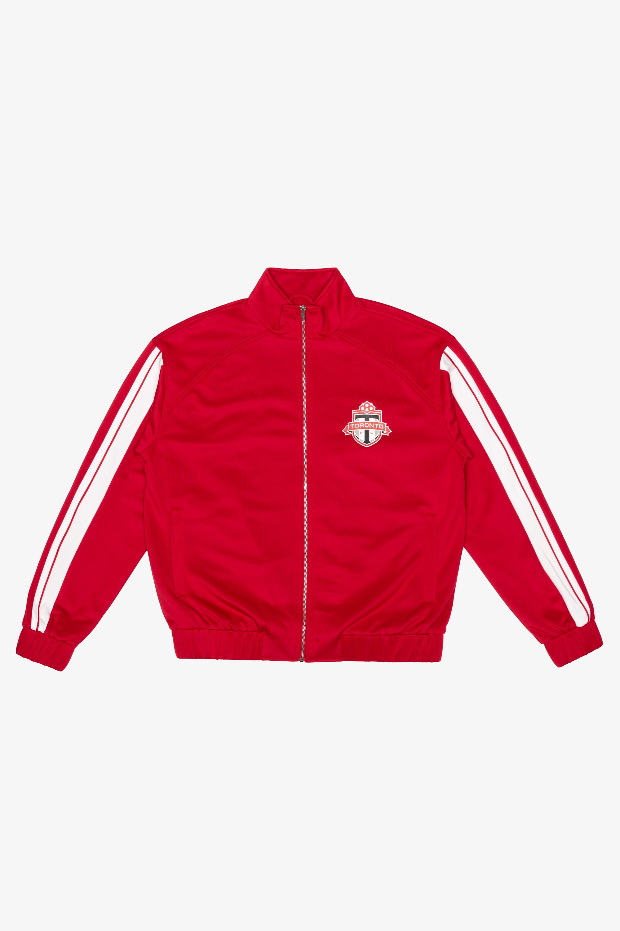 Striped Track Jacket - RED