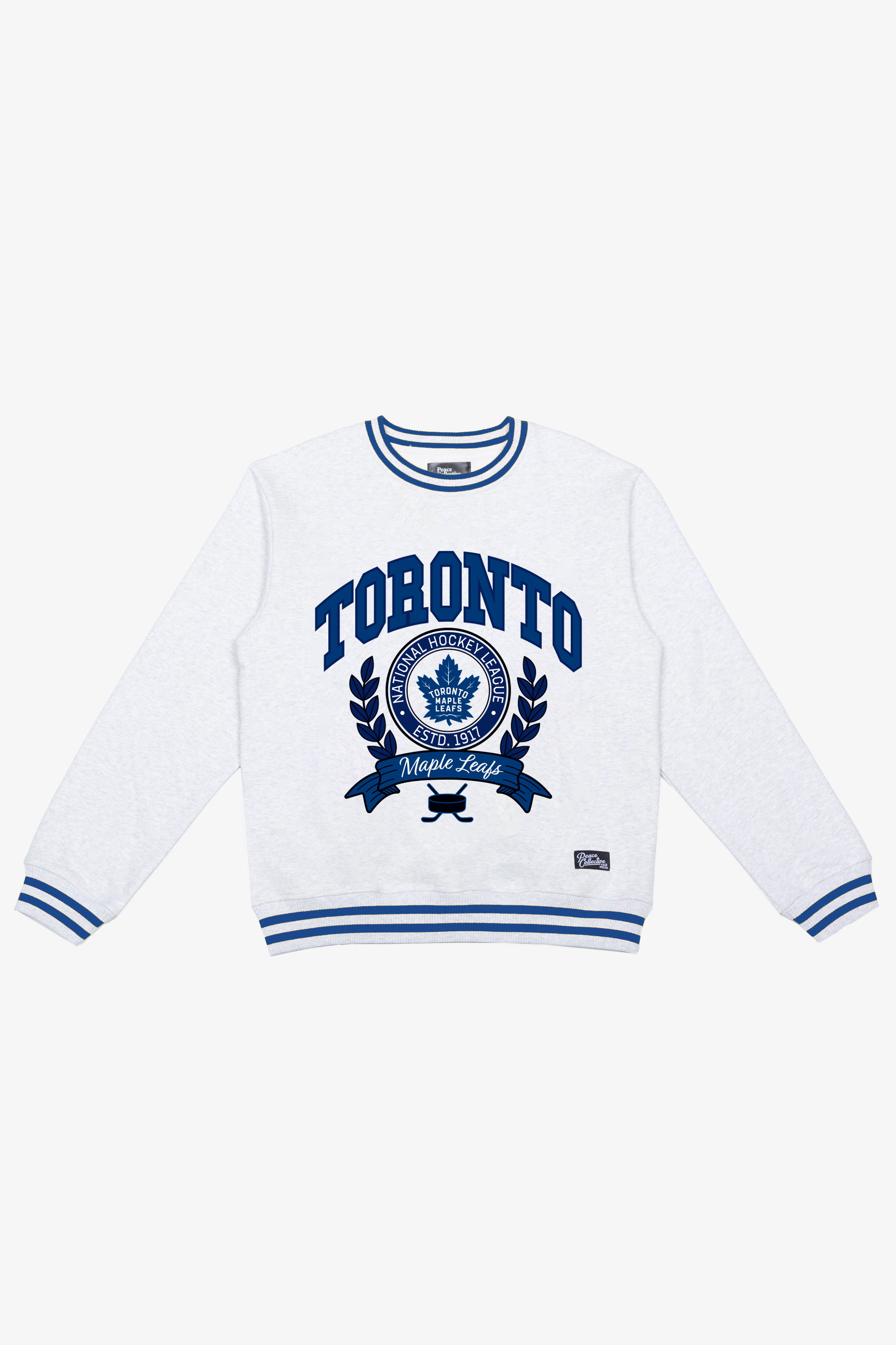Leafs Wreath Ribbed Crewneck