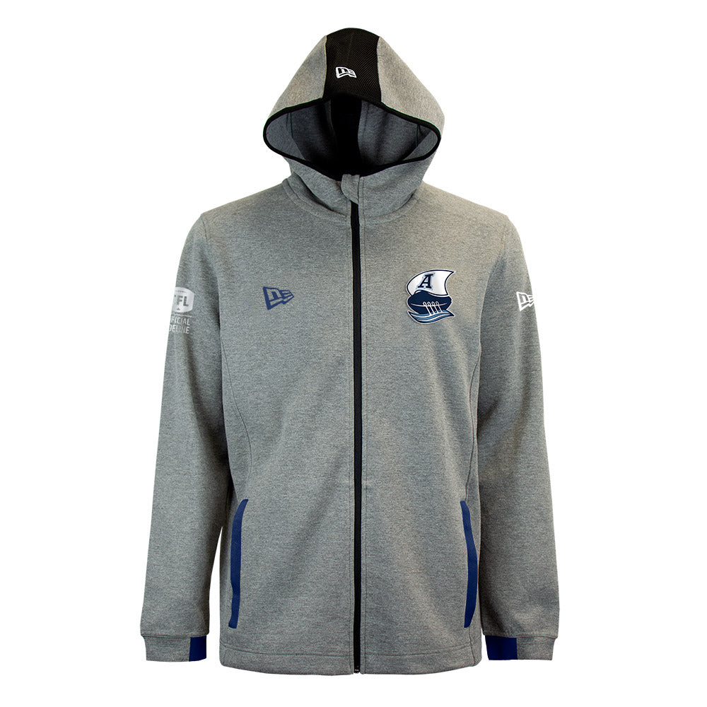 Argos New Era Men's 2022 Sideline Double Blue Carbon Full Zip Hoody