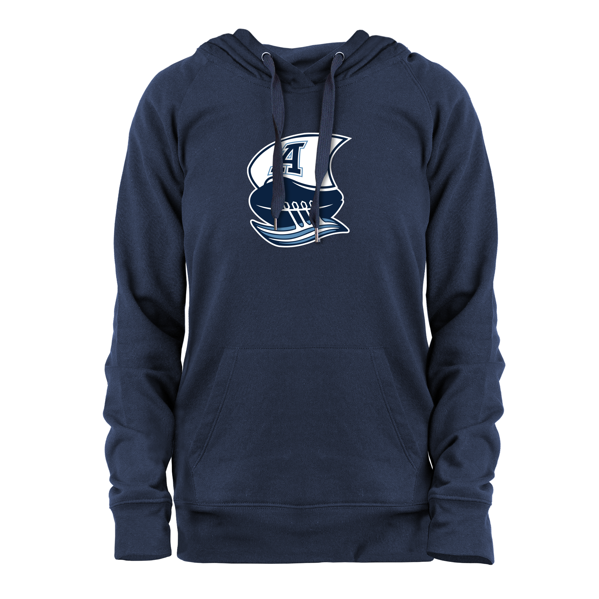 Double Blue Boat Logo Hoody