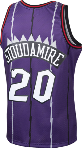 Raptors Men's Mitchell & Ness Swingman HWC Purple Jersey - STOUDAMIRE