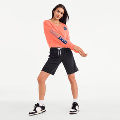 Maple Leafs DKNY Women's Lily Cropped Crew