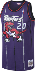 Raptors Men's Mitchell & Ness Swingman HWC Purple Jersey - STOUDAMIRE