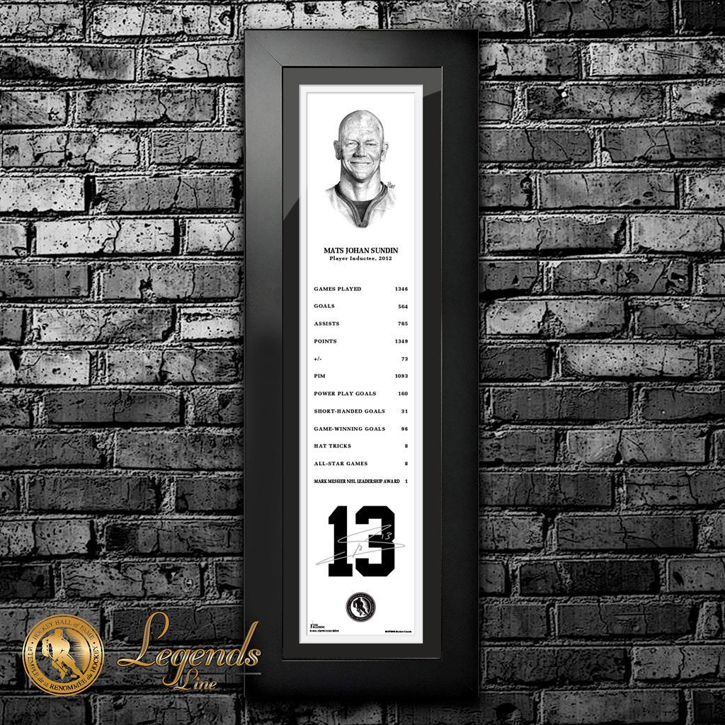 2012 Mats Sundin - NHL Legends 6x22 Frame