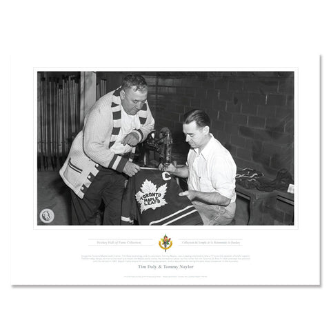 Toronto Maple Leafs Memorabilia - Toronto Captaincy Ted Kennedy Black & White Print- 12" x 16"