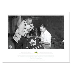 Toronto Maple Leafs Memorabilia - Toronto Captaincy Ted Kennedy Black & White Print- 12" x 16"