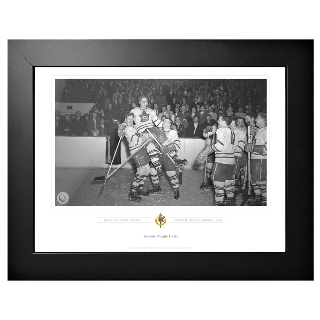Toronto Maple Leafs Memorabilia -1951 Bill Barilko Celebration Lift Classic - 12" x 16" Frame