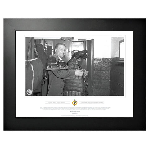 Toronto Maple Leafs Memorabilia - 1967 Walter Broda Black & White Classic - 12" x 16" Frame