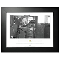 Toronto Maple Leafs Memorabilia - 1967 Walter Broda Black & White Classic - 12" x 16" Frame