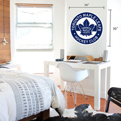 Toronto Maple Leafs 36x36 Team Stripe Logo Repositional Wall Decal
