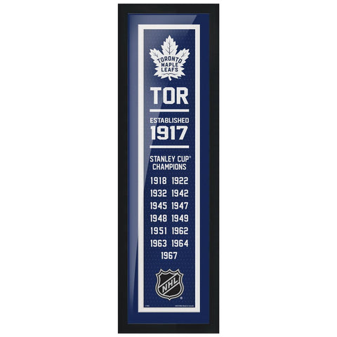 Toronto Maple Leafs 6" x 22" Framed Empire Art
