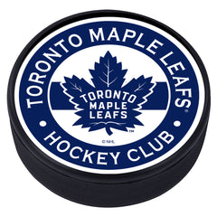 Toronto Maple Leafs Striped Textured Puck