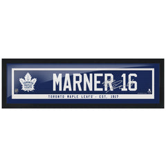 Toronto Maple Leafs Marner Framed Player Name Bar with Replica Autograph