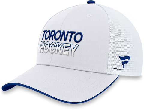 Maple Leafs Fanatics Men's 2023 Authentic Pro Rink Trucker Hat