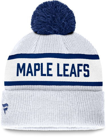 Maple Leafs Men's Fundamental Cuffed Knit Pom Toque