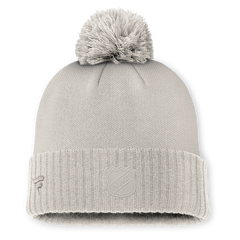 2024 Authentic Pro Road Cuffed Pom Knit Toque - GREY