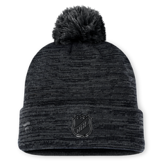 2025 Authentic Pro Road Cuffed Pom Knit Toque - BLACK