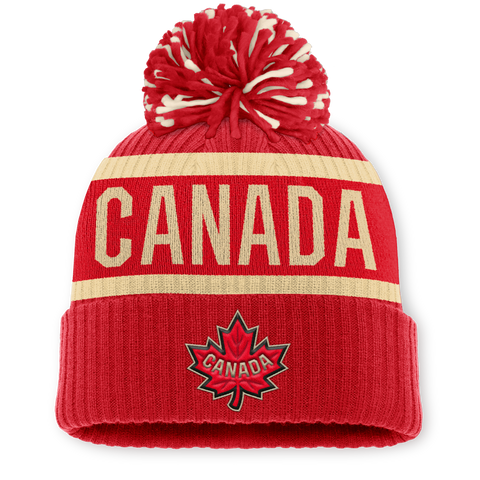 Womens 4 Nations Cup Canada Cuffed Pom Toque