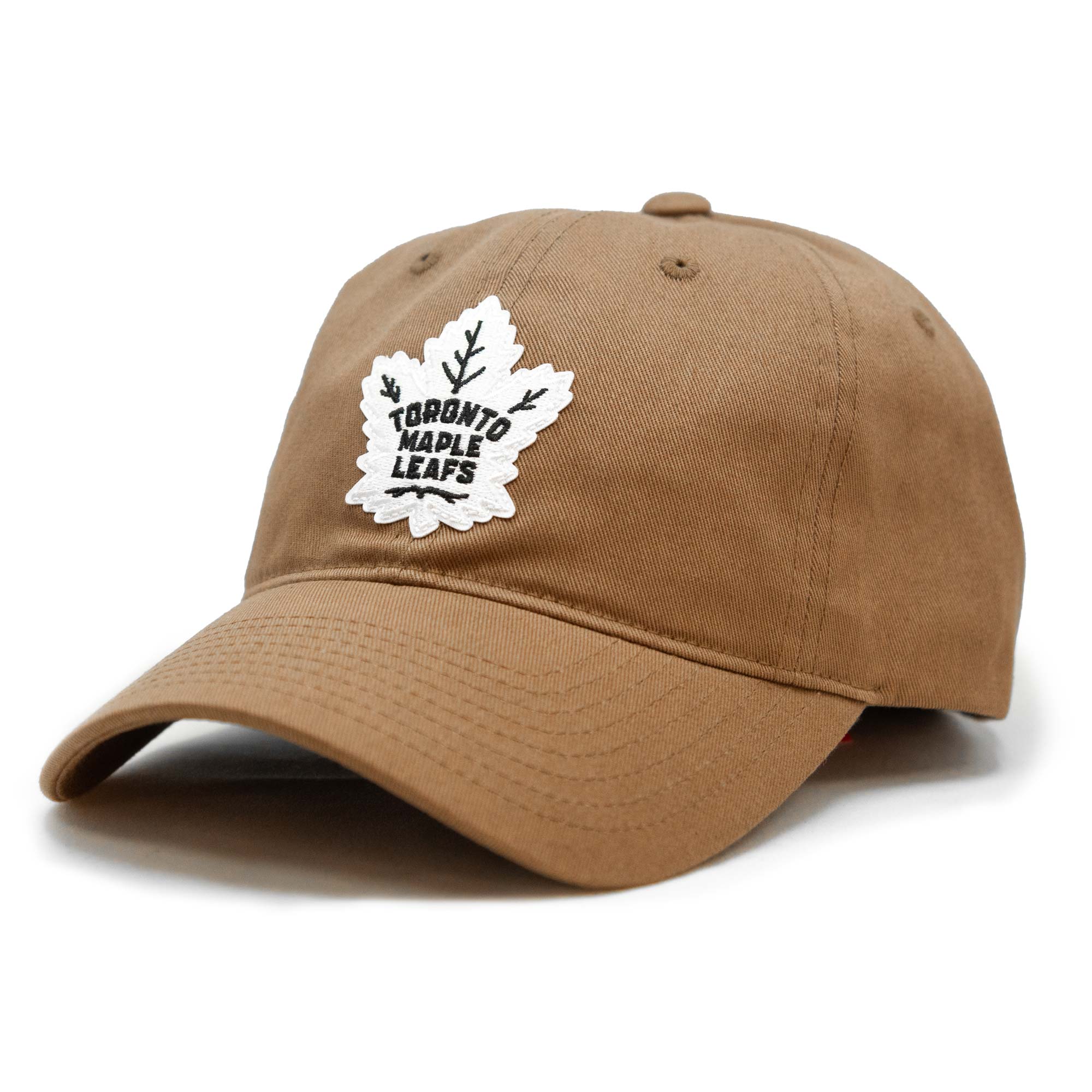 Maple Leafs Adult Twill Slouch Hat - BROWN