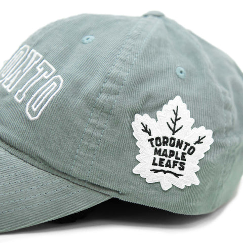 Maple Leafs Adult Corduroy Slouch Hat - PEWTER