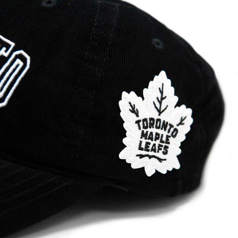 Maple Leafs Adult Corduroy Slouch Hat - BLACK