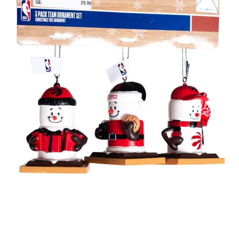 Raptors 3 Pack Smore Ornament