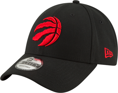 Raptors Men's 9TWENTY Free Throw Primary Logo Adjustable Hat - BLACK