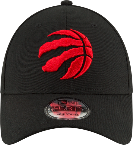 Raptors Men's 9TWENTY Free Throw Primary Logo Adjustable Hat - BLACK