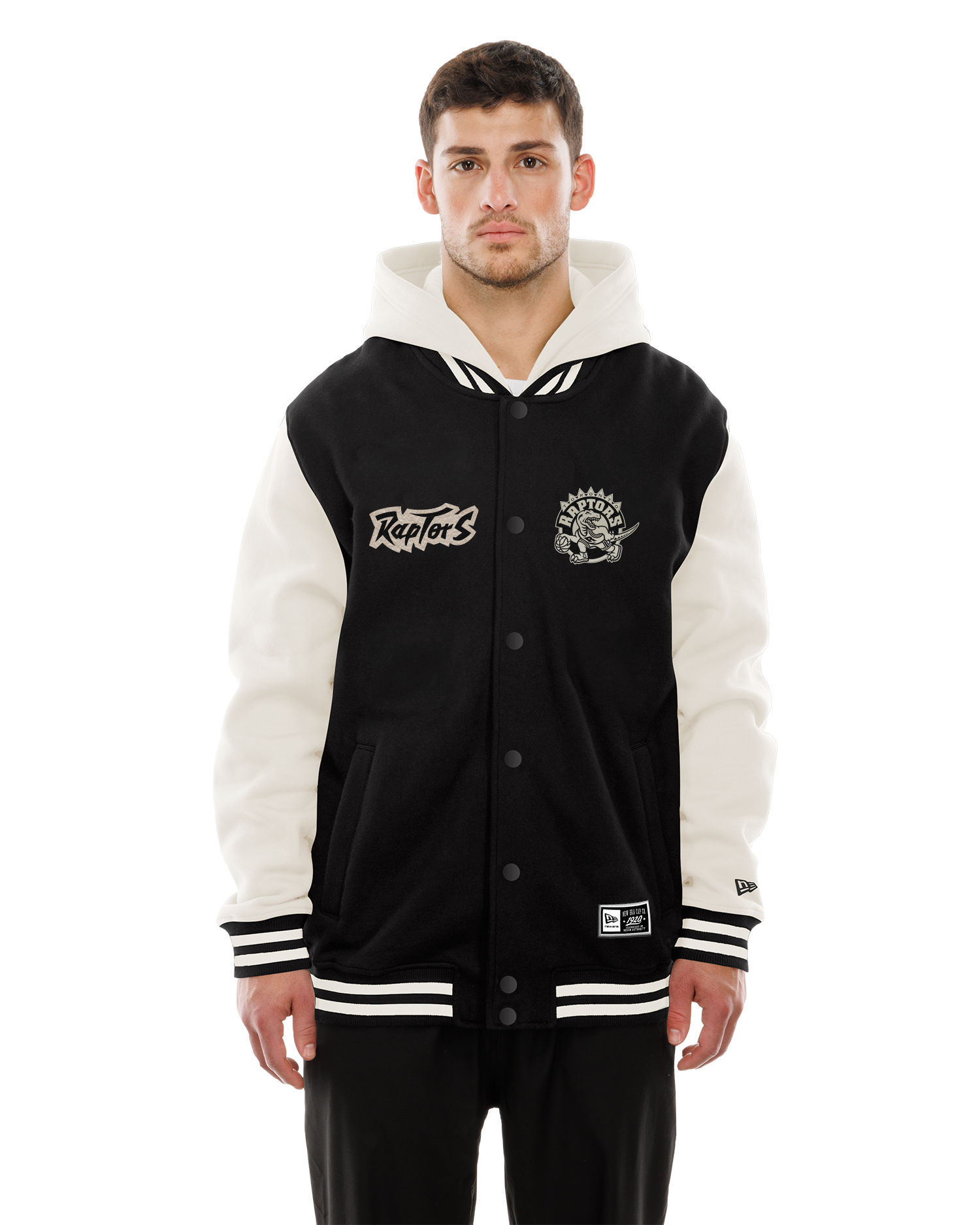 HWC Hooded 2Tone Snap Jacket