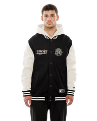 HWC Hooded 2Tone Snap Jacket
