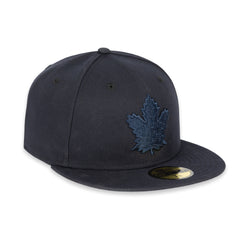 Maple Leafs New Era Men's 59FIFTY Tonal Prim Logo Fitted Hat - NAVY