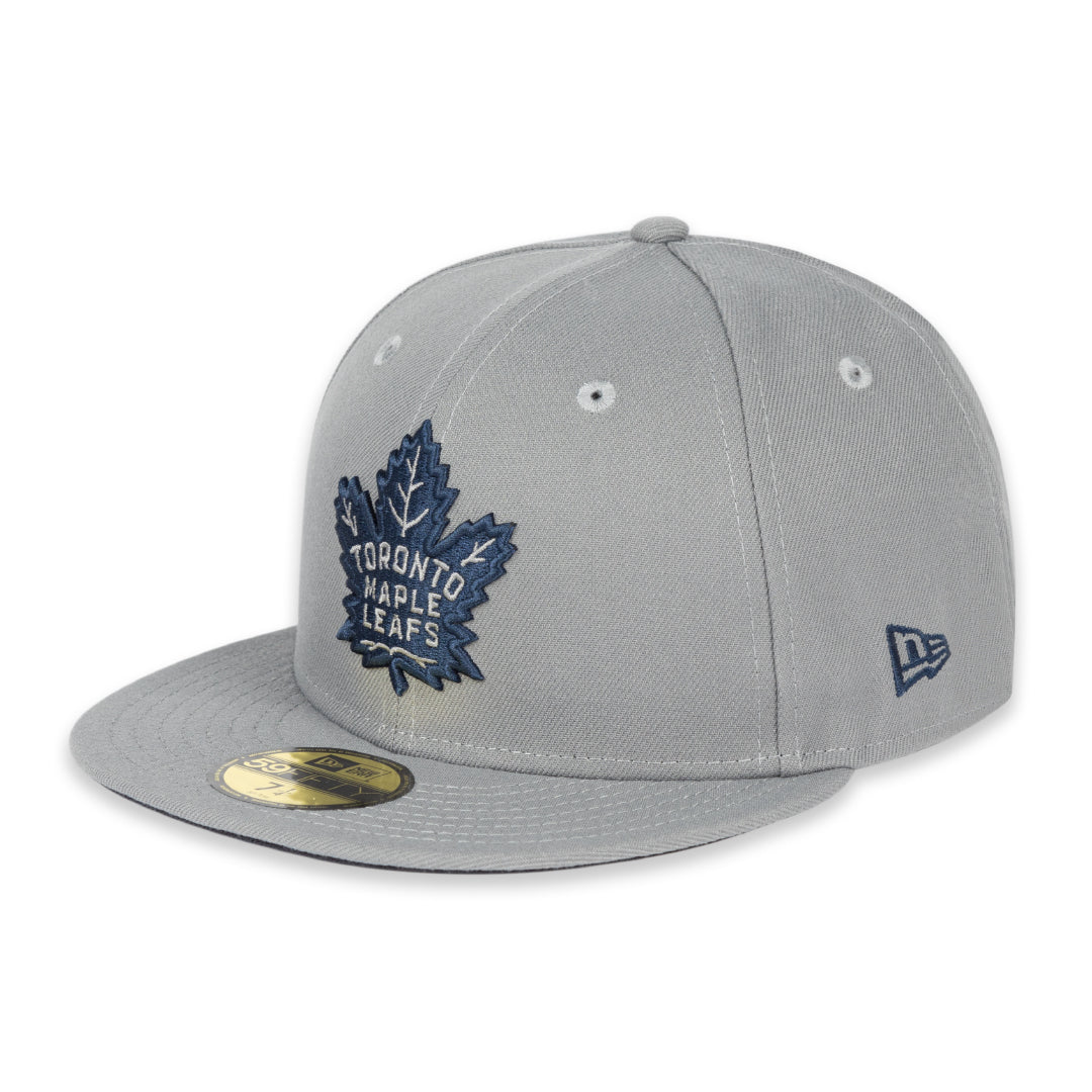Maple Leafs New Era Men's 59FIFTY Prim Logo Fitted Hat - GREY –  shop.realsports