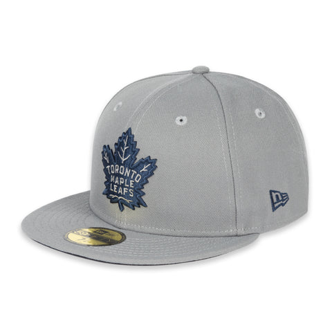 Maple Leafs New Era Men's 59FIFTY Prim Logo Fitted Hat - GREY