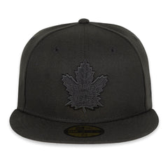 Maple Leafs New Era Men's 59FIFTY Tonal Prim Logo Fitted Hat - BLACK