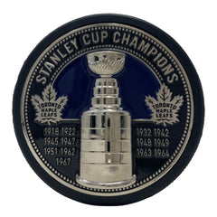 Toronto Maple Leafs Puck | Ultra 3D Stanley Cup Medallion