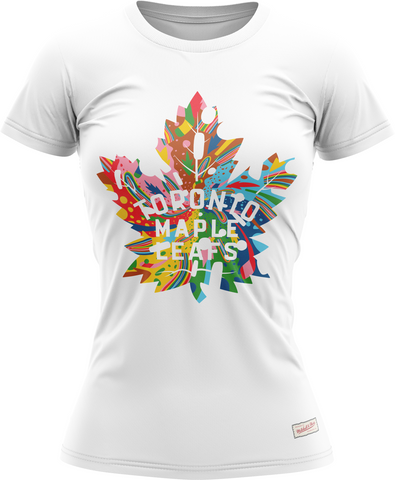 Maple Leafs Mitchell & Ness 2023 Celebrating Pride Tapered Fit Tee