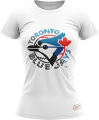 Blue Jays Women's Half & Half Logo Tee