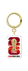 2026 World Cup 3D Rotating Trophy Host Keychain