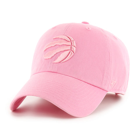 Raptors 47 Brand Part Logo Clean Up Slouch Adjustable Hat - PINK