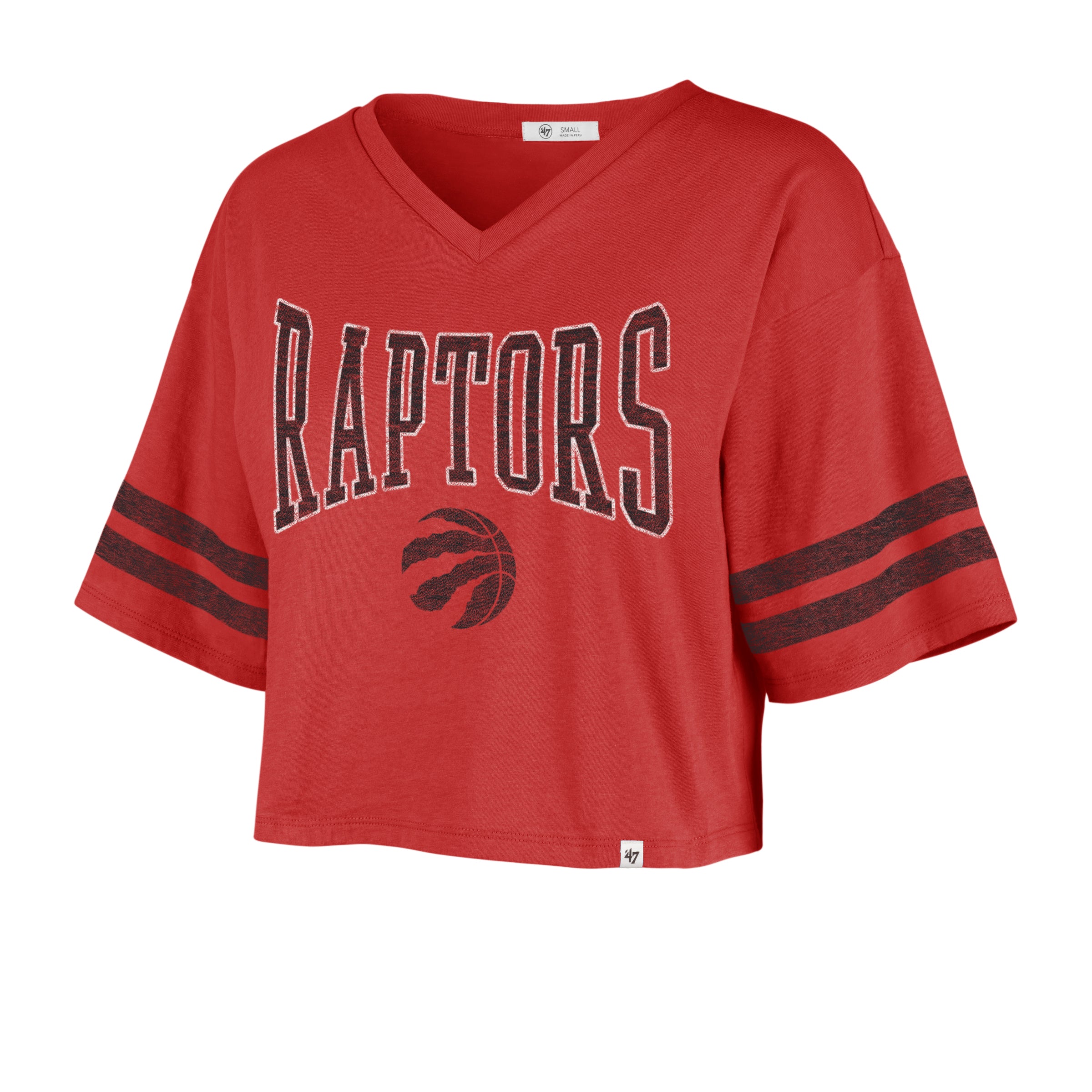Raptors 47 Brand Women's Fanfare Sporty Cropped Tee – shop.realsports