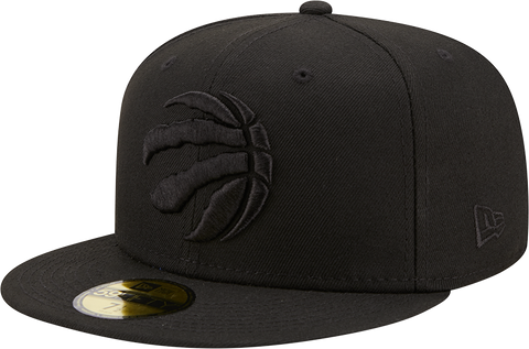 Raptors Men's 59FIFTY Tonal Part Logo Fitted Hat - BLACK