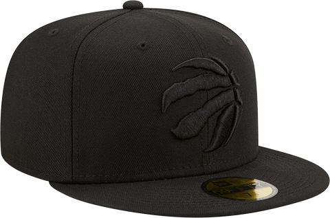 Raptors Men's 59FIFTY Tonal Part Logo Fitted Hat - BLACK