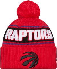 Bold Part Logo Knit Cuffed Pom Toque