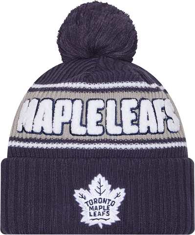 Bold Wordmark Logo Cuffed Pom Toque