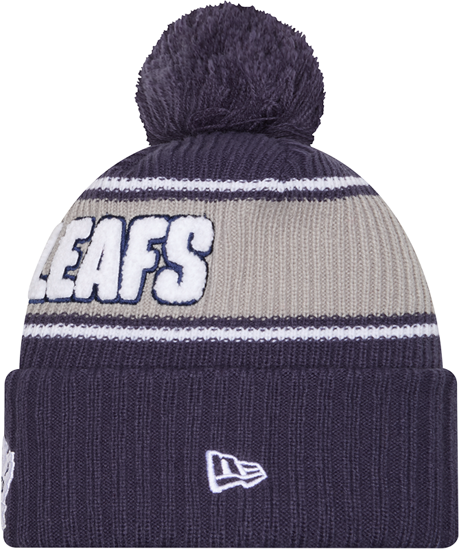 Bold Wordmark Logo Cuffed Pom Toque